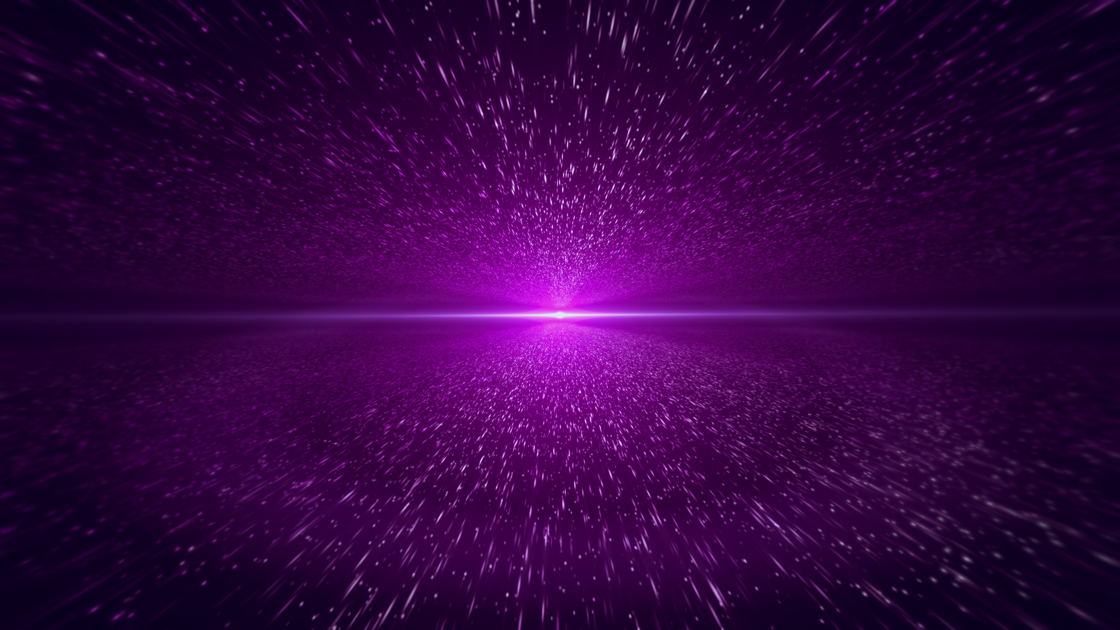 Light Beam, Purple Particle Background